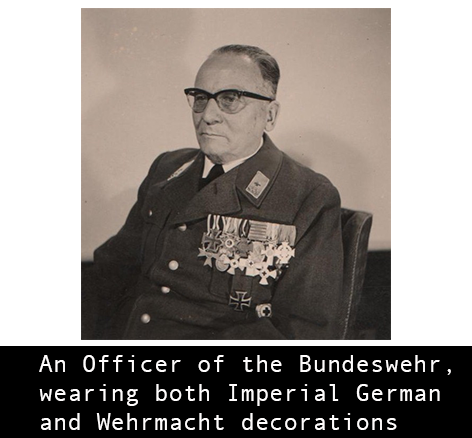 Officer wearing medals from all three eras of 20th Century Germany